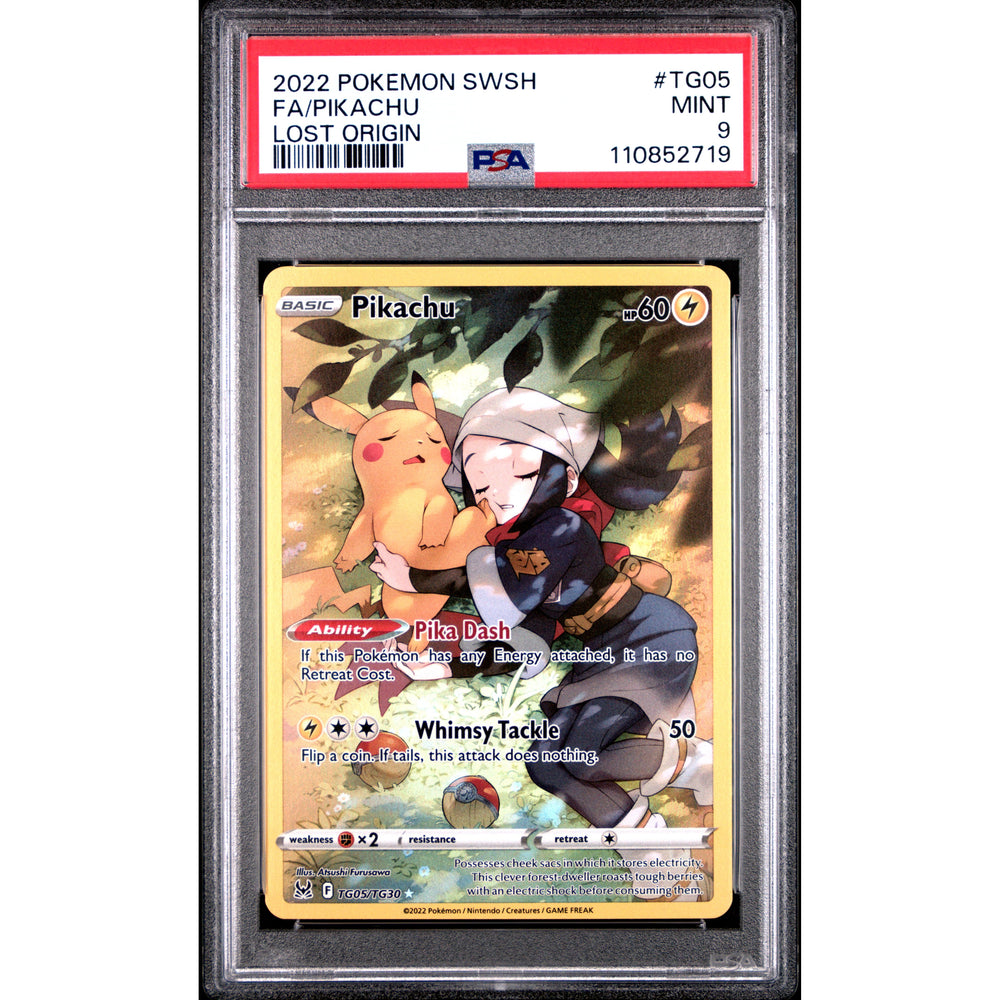Pokémon TCG: Pikachu #TG05 PSA 9