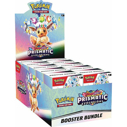 Prismatic Evolutions Booster Bundle Display