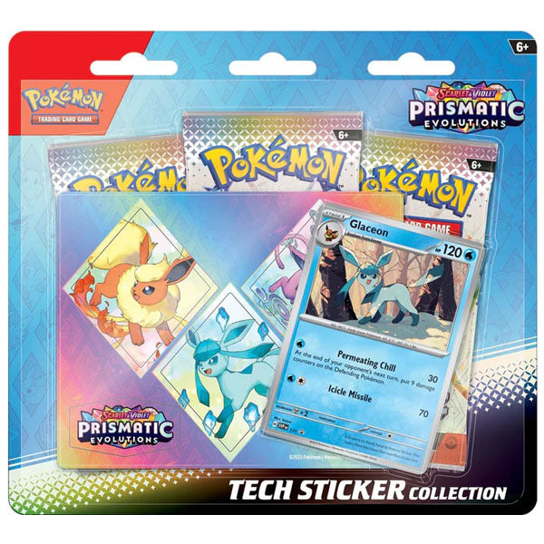 Prismatic Evolutions Tech Sticker Collection - Glaceon