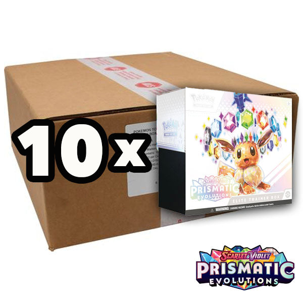 Pokémon TCG: Prismatic Evolutions Elite Trainer Box Case (Scarlet & Violet 8.5)