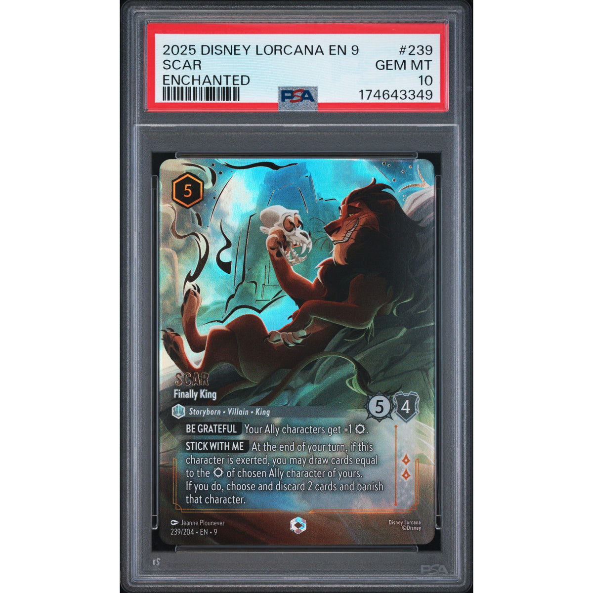 Lorcana: Scar #239 PSA 10-174643349