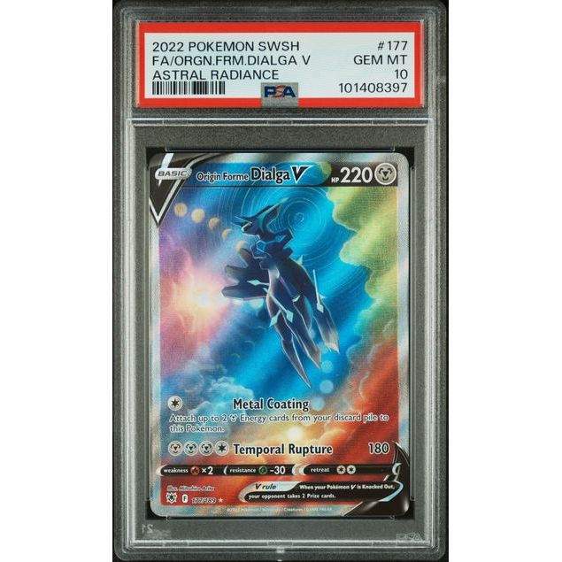 Pokémon TCG: Origin Forme Dialga V #177 PSA 10-101408397
