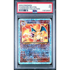 Pokémon TCG: Charizard Reverse Holo #3 PSA 1 - Legendary Collection