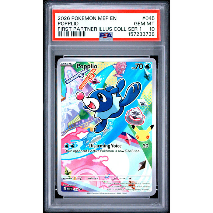 Pokémon TCG: Popplio #045 PSA 10-157233738