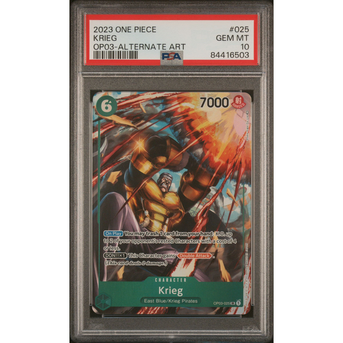 One Piece TCG: Krieg #025 PSA 10-84416503
