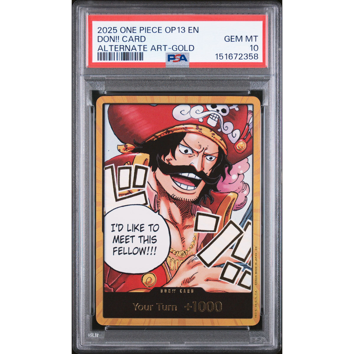 One Piece TCG: Don!! Card PSA 10-151672358