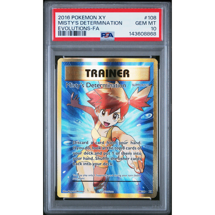 Pokémon TCG: Misty's Determination #108 PSA 10 - Evolutions-143608868