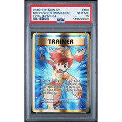 Pokémon TCG: Misty's Determination #108 PSA 10 - Evolutions