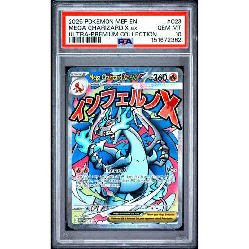 Pokémon TCG: Mega Charizard X Ex #023 PSA 10-151672362