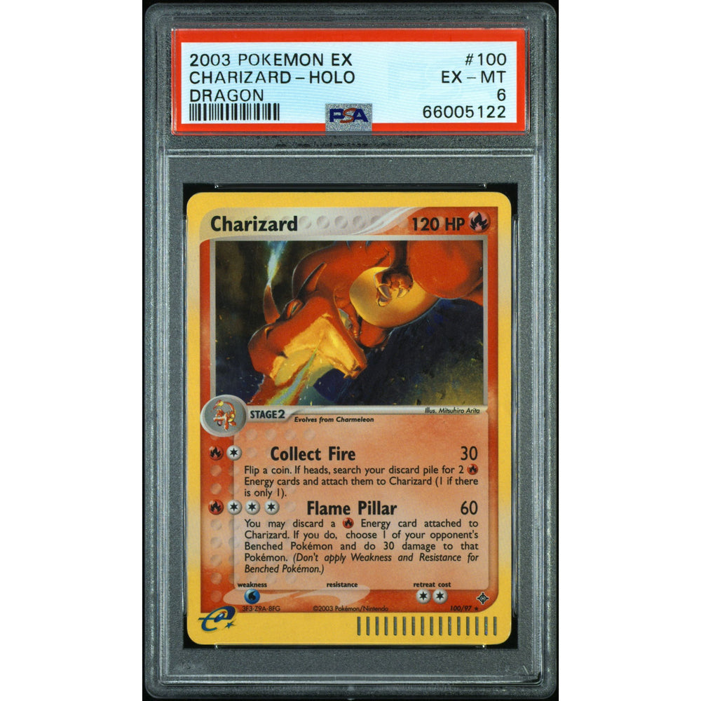 Pokémon TCG: Charizard 100/97 PSA 6 - Dragon