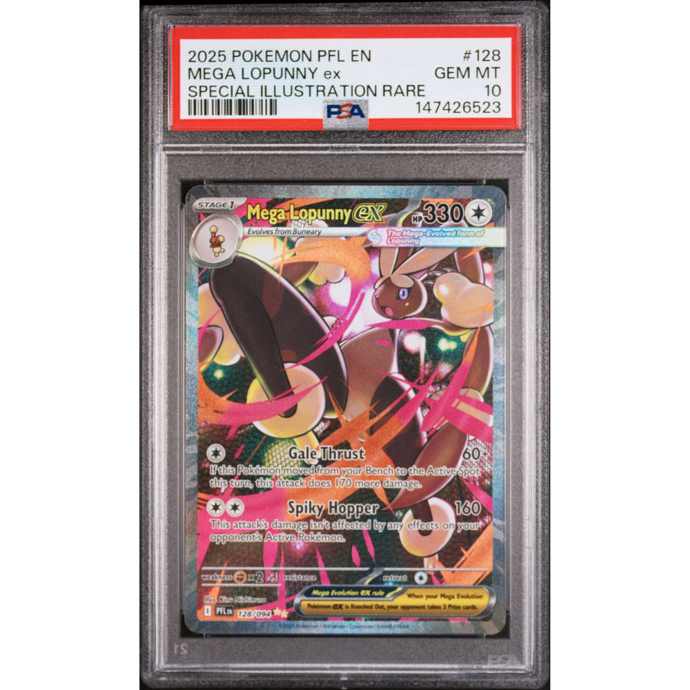 Pokémon TCG: Mega Lopunny Ex #128 PSA 10 - Phantasmal Flames