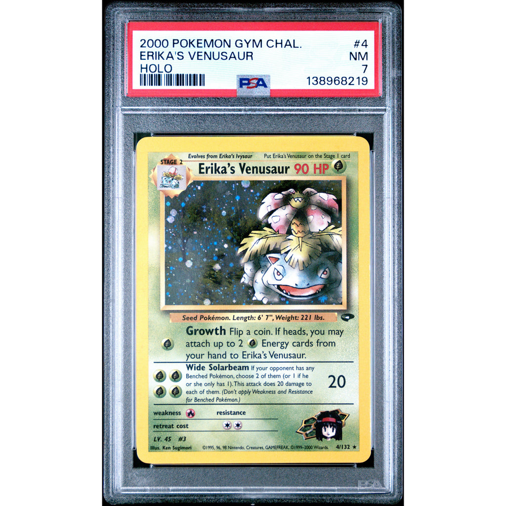 Erika's Venusaur #4 PSA 7 – Gym Challenge Pokémon card | Rogerz.dk