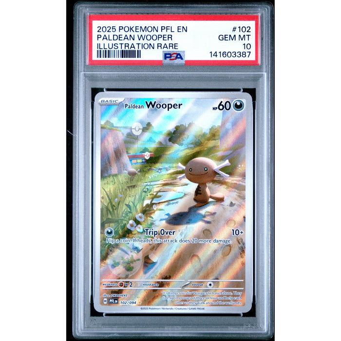 Pokémon TCG: Paldean Wooper #102 PSA 10-141603387