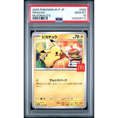 Pokémon TCG: Pikachu #020 PSA 10 - Japanese