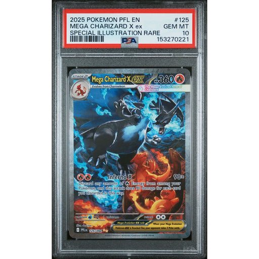 Pokémon TCG: Mega Charizard X Ex #125 PSA 10-153270221