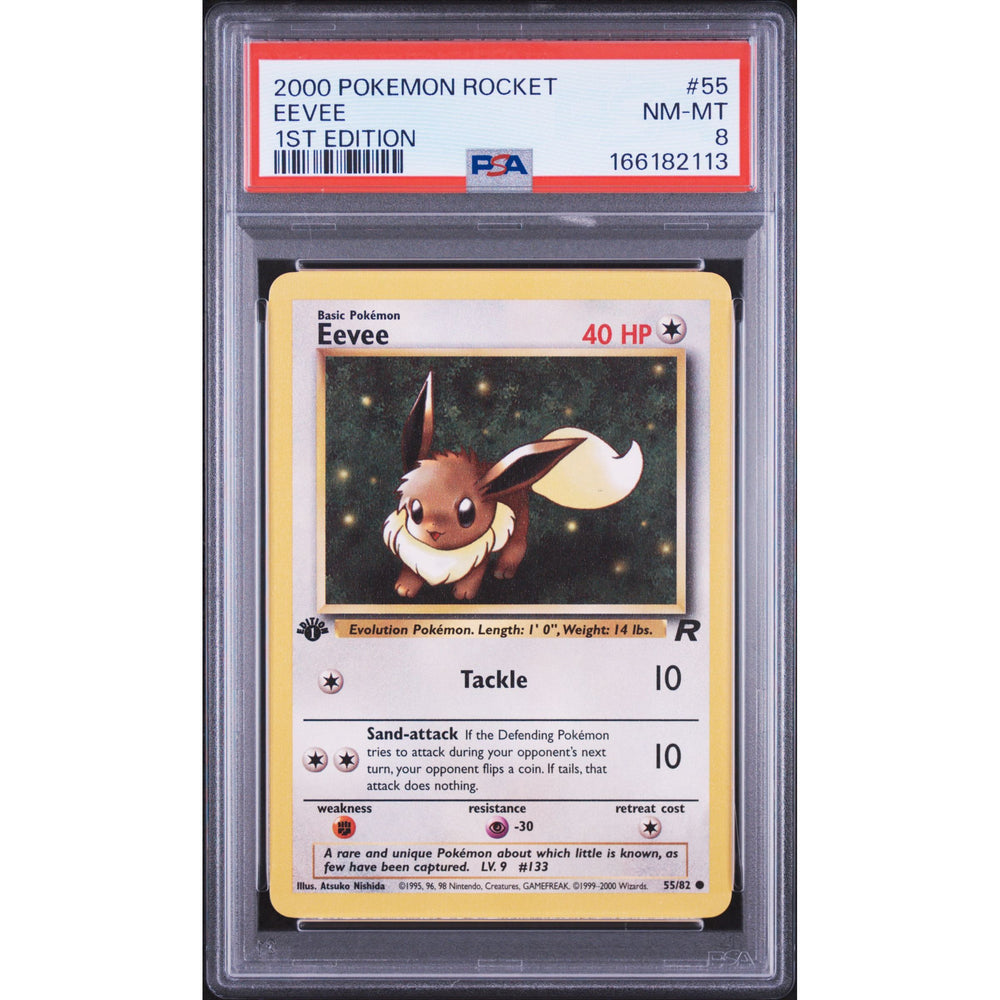Pokémon TCG: Eevee [1st Edition] #55 PSA 8 - Team Rocket