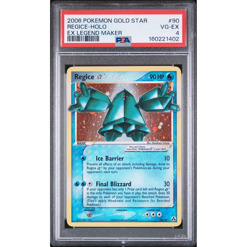 Pokémon TCG: Regice Gold Star #90 PSA 4 - Legend Maker