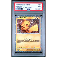 Pokémon TCG: Pikachu #051 PSA 9 - Temporal Forces