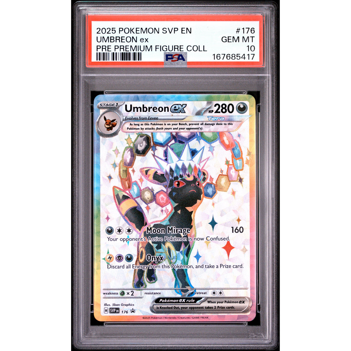 Pokémon TCG: Umbreon Ex #176 PSA 10-167685417