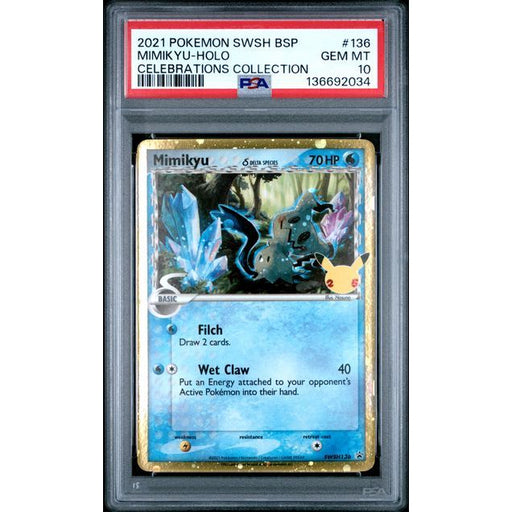 Pokémon TCG: Mimikyu Holo #136 PSA 10-136692034