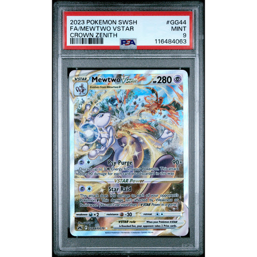 Pokémon TCG: Mewtwo Vstar GG44 PSA 9 - Crown Zenith-116484063