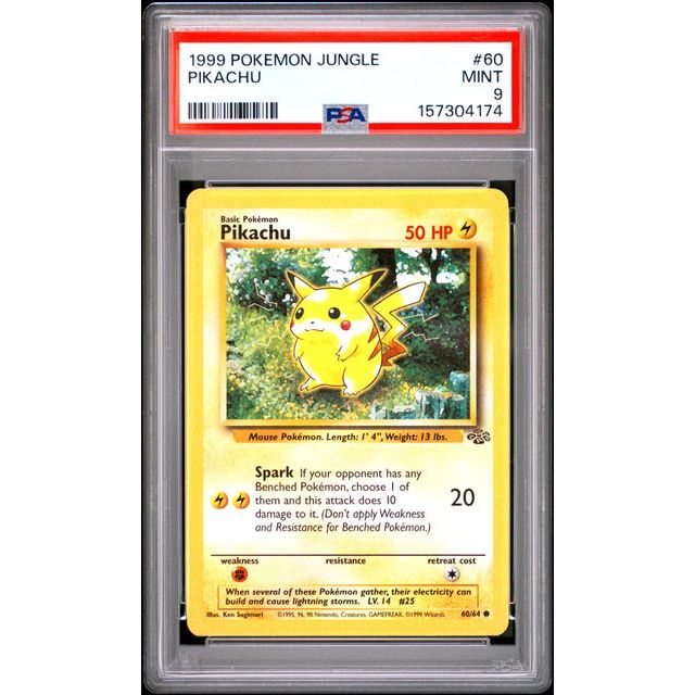 Pokémon TCG: Pikachu #60 PSA 9 - Jungle
