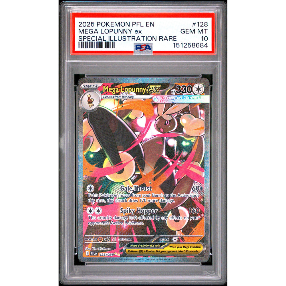 Pokémon TCG: Mega Lopunny Ex #128 PSA 10
