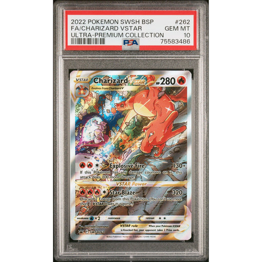 Pokémon TCG: Charizard Vstar 262 PSA 10 - Sword & Shield Promo