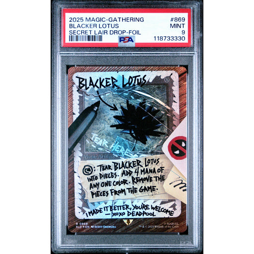 Magic the Gathering: Blacker Lotus #0869 PSA 9-118733330
