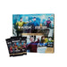 A Magic: The Gathering - Star Trek Divergent Timeline Scene Box from Wizards of the Coast is displayed, showcasing iconic characters on the packaging with two Star Trek Play Boosters positioned in front.