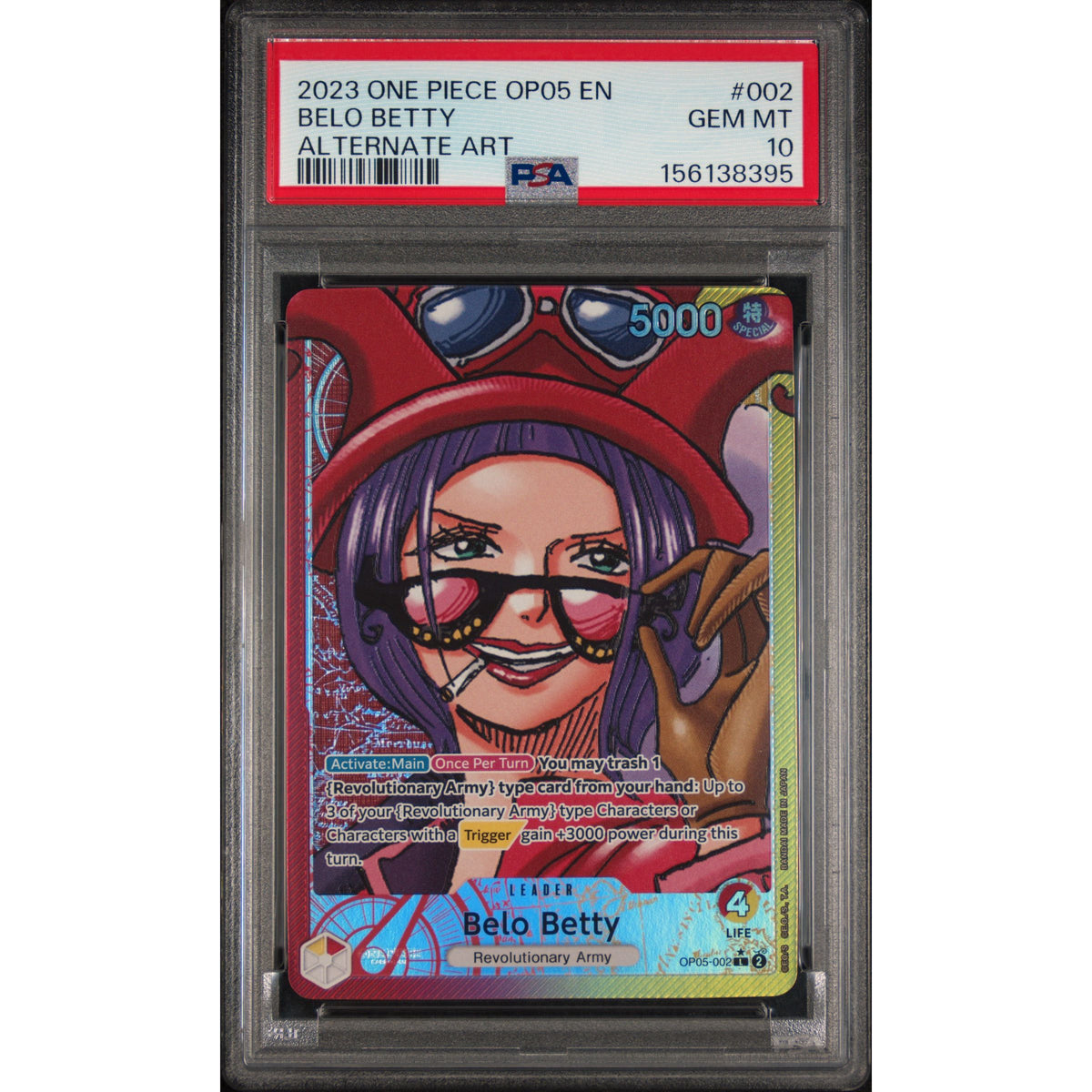 One Piece TCG: Belo Betty #002 PSA 10-156138395