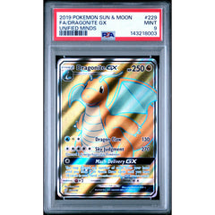 Pokémon TCG: Dragonite Gx #229 PSA 9 - Unified Minds