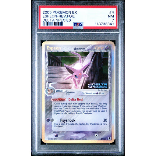 Pokémon TCG: Espeon 4 PSA 7 Reverse Holo - Delta Species