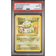 Pokémon TCG: Bulbasaur 44 1st edition PSA 8 - Base Set