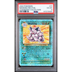 Pokémon TCG: Nidoking Reverse Holo #31 PSA 4 - Legendary Collection