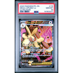 Pokémon TCG: Mega Lopunny Ex #115 PSA 10