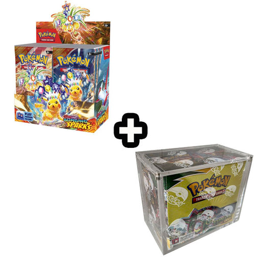 Surging Sparks Booster Box + Akryl case Bundle