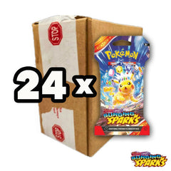 Pokémon TCG: Surging Sparks Sleeved Booster Pack - Inner case (24 booster packs)