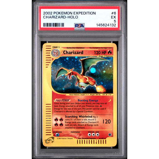 Pokémon TCG: Charizard #6 PSA 5 Holo - Expedition-145624132