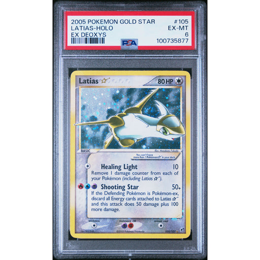 Pokémon TCG: Latias Gold Star #105 PSA 6 - Deoxys-100735877