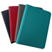 Four TCGPicks: Samlekortmappe [480 pockets 4X4] covers from Ml Trading—in black, red, gray, and teal, reminiscent of sleek trading card binders—are arranged overlapping each other on a white background.