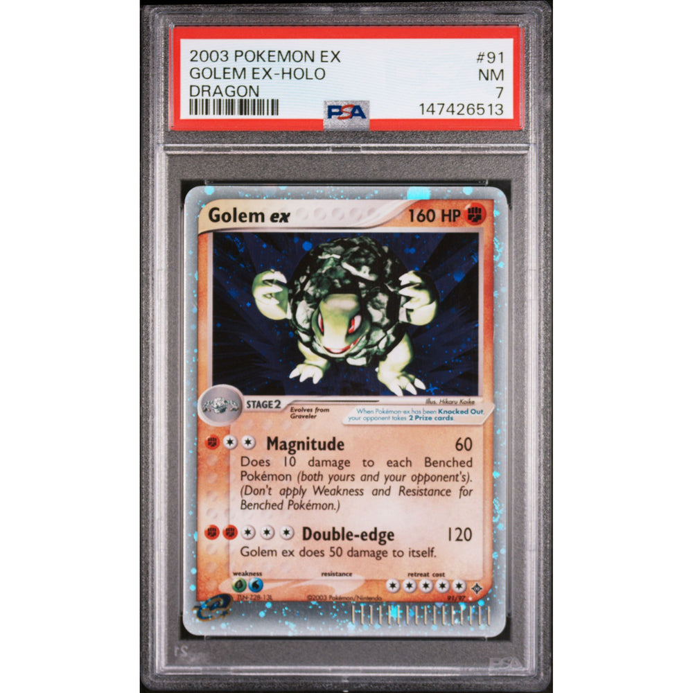 Pokémon TCG: Golem Ex #91 PSA 7 - Dragon