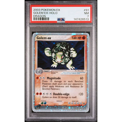 Pokémon TCG: Golem Ex #91 PSA 7 - Dragon-147426513