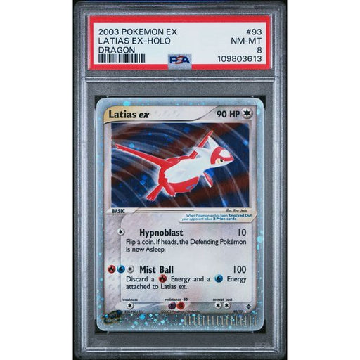Pokémon TCG: Latias Ex Holo #93 PSA 8-109803613
