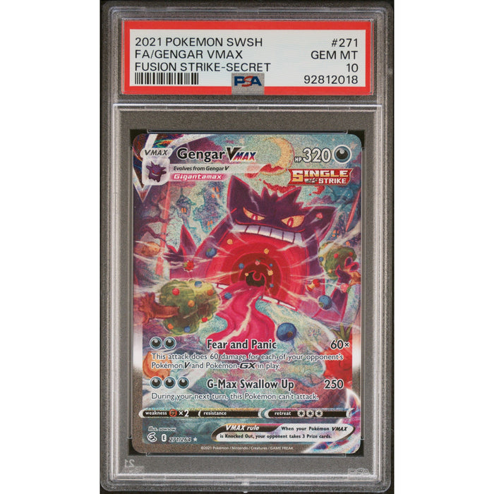 Pokémon TCG: Gengar Vmax #271 PSA 10-92812018