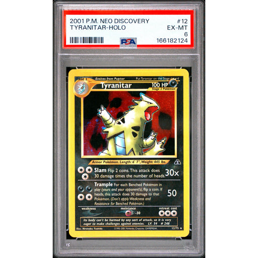 Pokémon TCG: Tyranitar Holo #12 PSA 6-166182124
