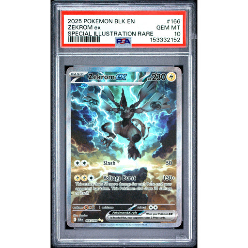 Pokémon TCG: Zekrom Ex #166 PSA 10-153332152