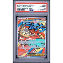 Pokémon TCG: Mega Hawlucha Ex #268 PSA 10 - Ascended Heroes