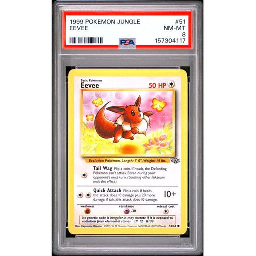 Pokémon TCG: Eevee #51 PSA 8-157304117