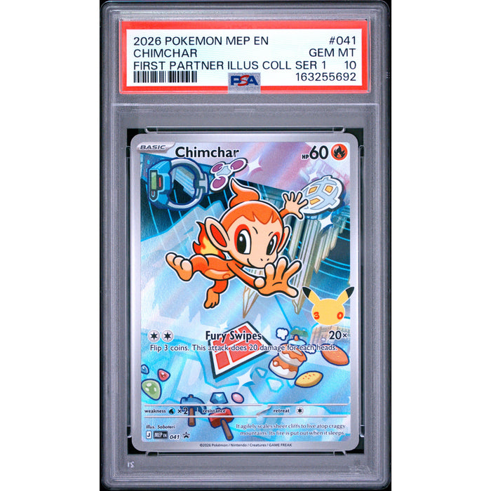 Pokémon TCG: Chimchar #041 PSA 10-163255692